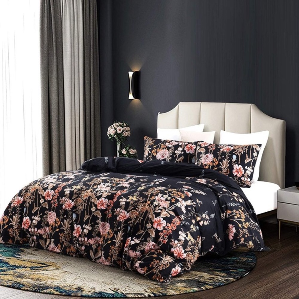 Soft Bedding Duvet Cover Set Lightweight Floral